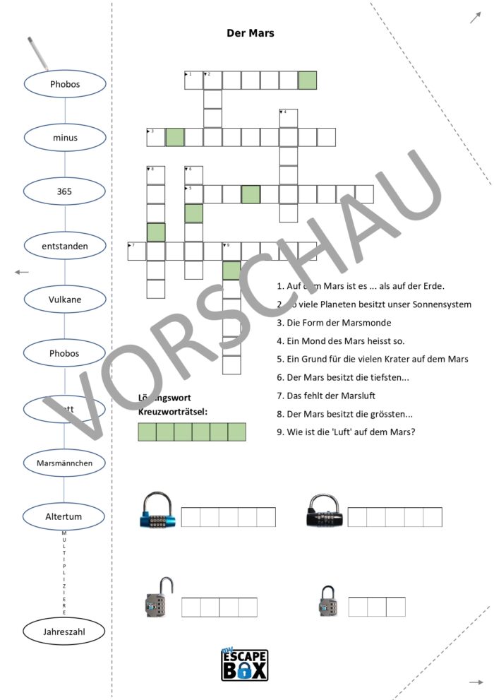 OnePaper-Game: MARSESCAPE – Bild 3