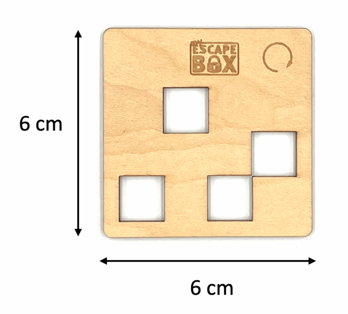 4 x 4 Fleissner-Schablone – Bild 2