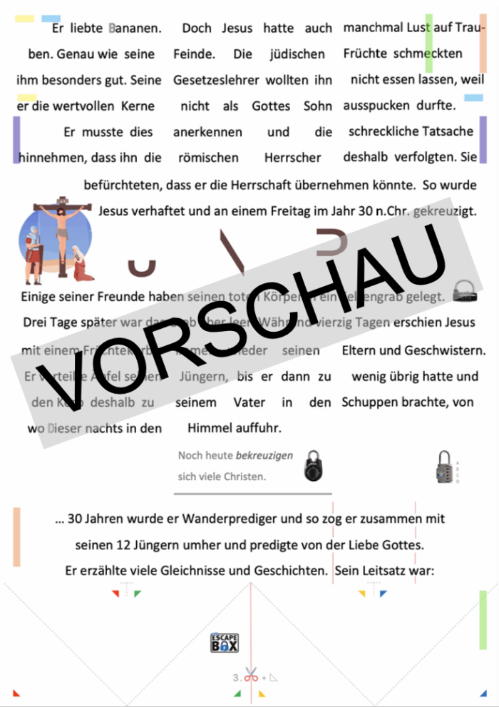 OnePaper-Game: JESU LEBEN – Bild 3