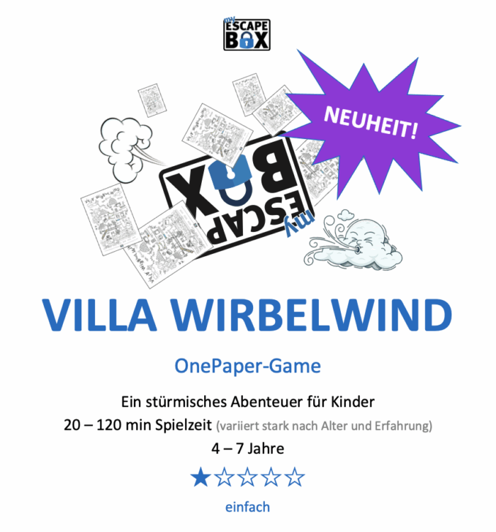 OnePaper-Game: VILLA WIRBELWIND