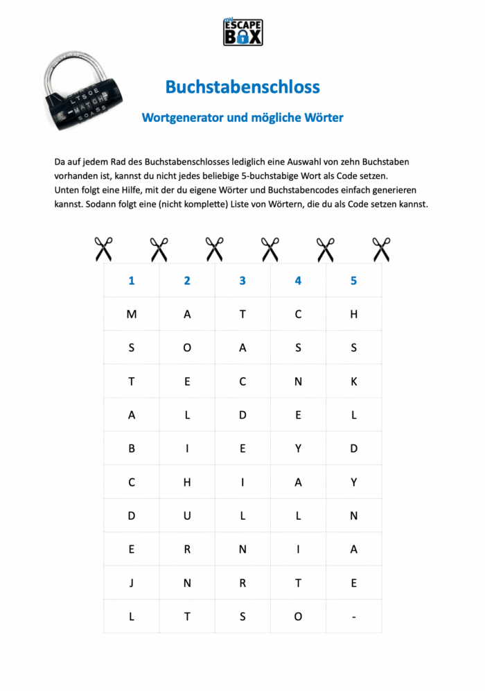 BUCHSTABENSCHLOSS – Bild 4