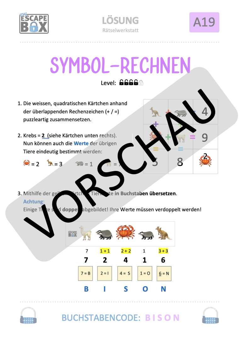 RÄTSELWERKSTATT SERIE A - Level 4 – Bild 5